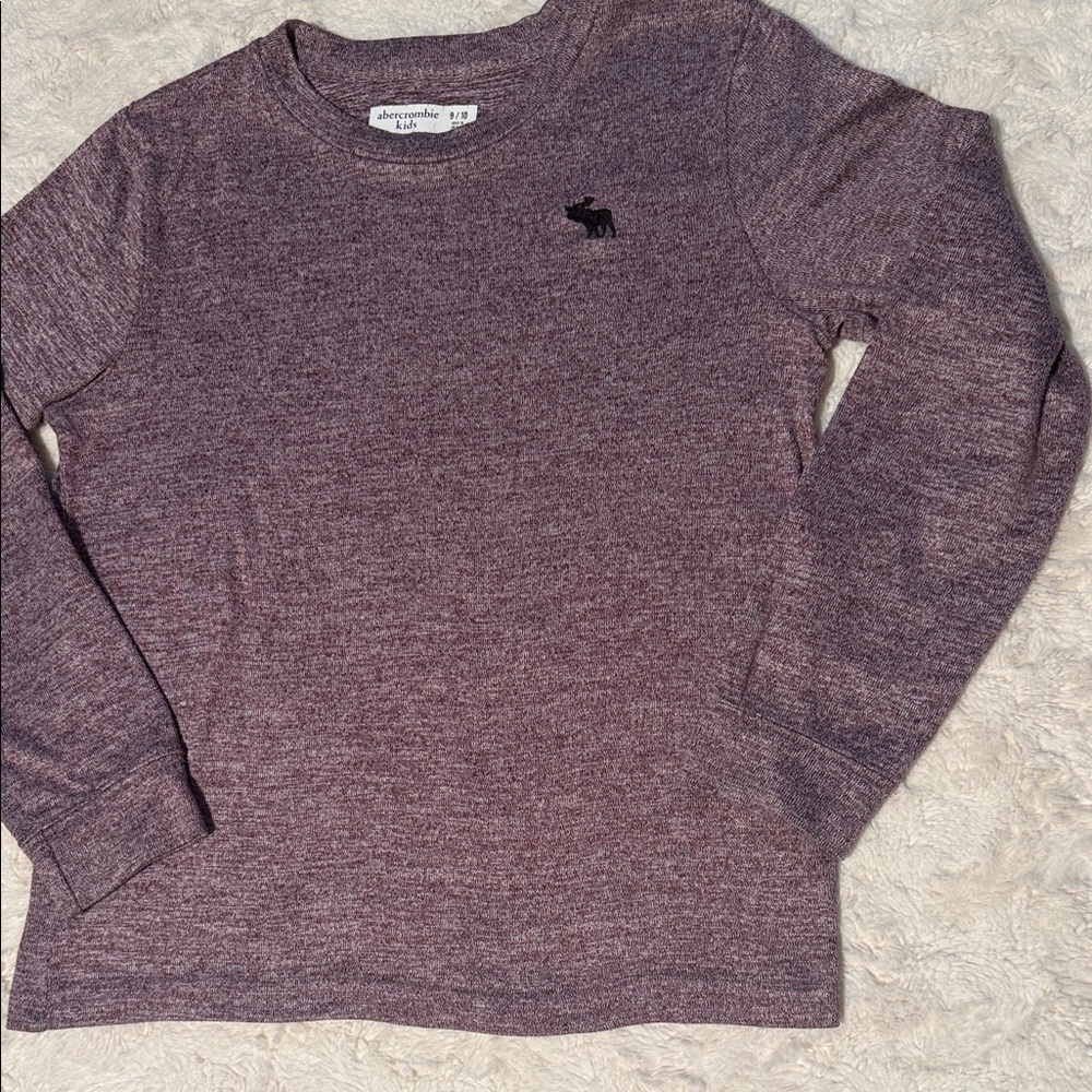 Abercrombie & Fitch Kids Heathered Purple Sweater